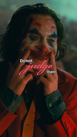 Do not JUDGE people